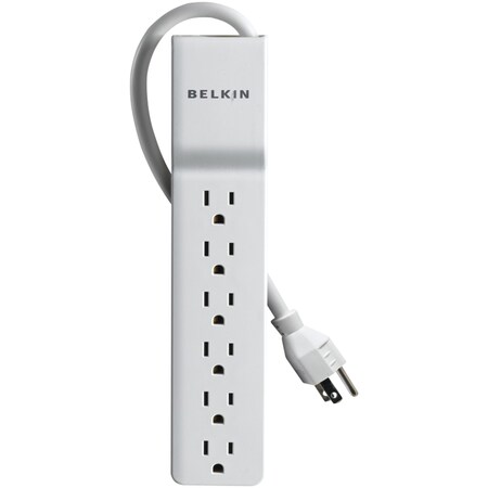 Belkin Home/Office 6-Outlet Surge Protector with 4 ft. Cord BE106000-04